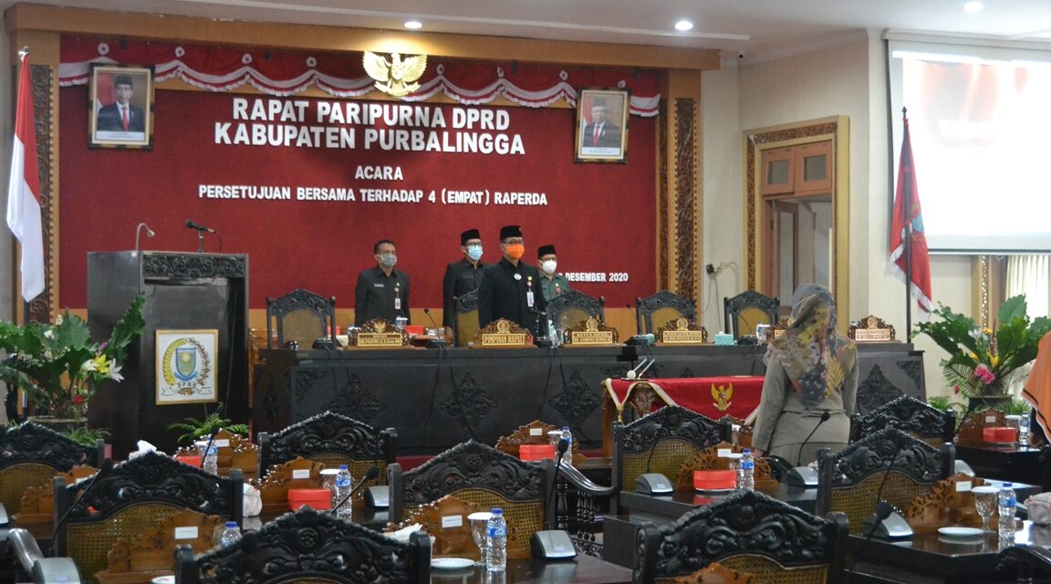 Disetujui Secara Virtual, Empat Raperda Ditetapkan Menjadi Perda