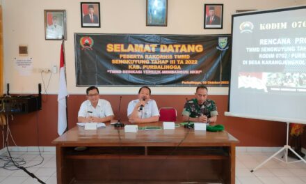 Anggaran 614 Juta Rupiah Disiapkan Untuk Kegiatan TMMD Sengkuyung Tahap III