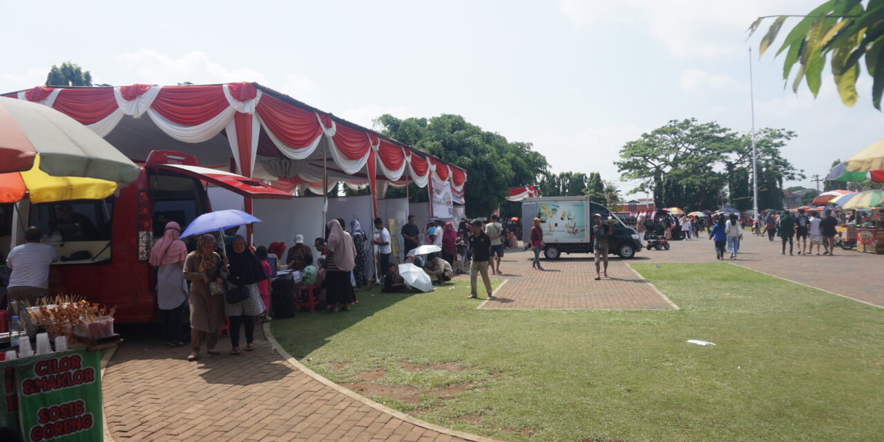 Pasar Murah Dan Donor Darah Buat Perayaan HUT RI Di Purbalingga Tambah Meriah