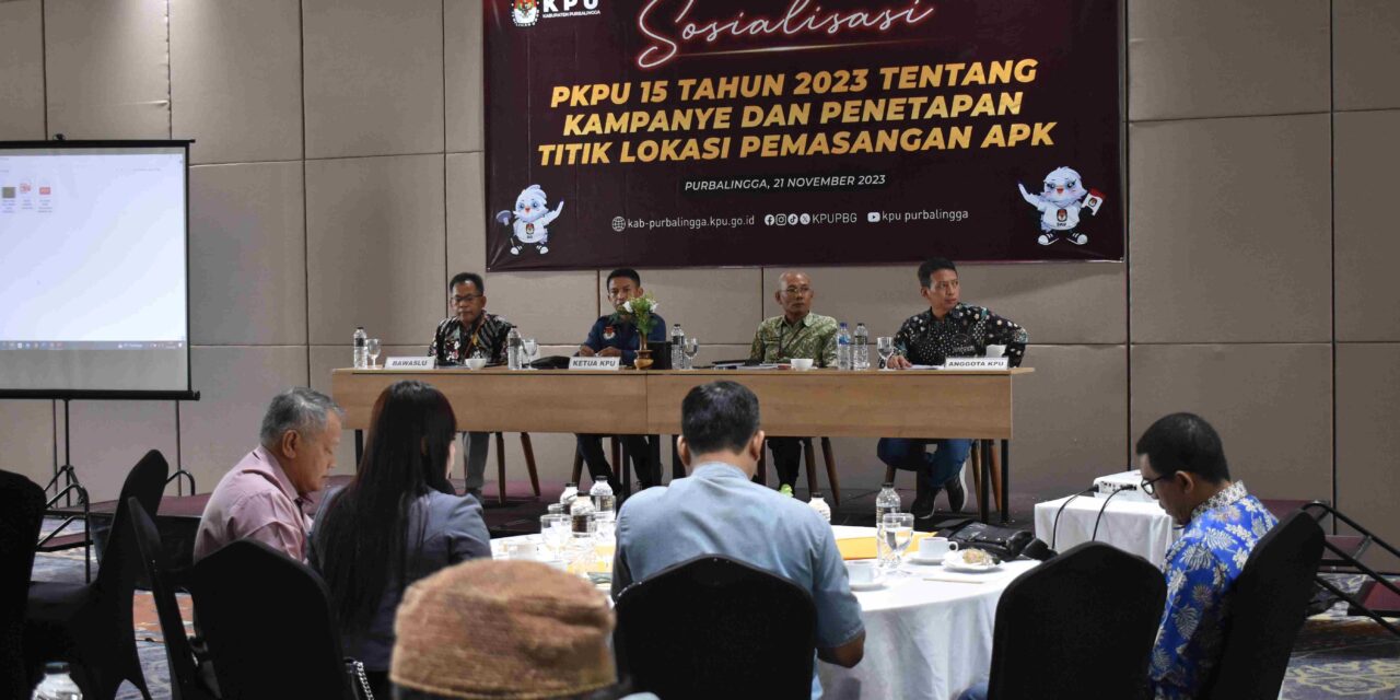 Usai Koordinasi Dengan Pemda, KPU Purbalingga Tetapkan Titik Lokasi Kampanye