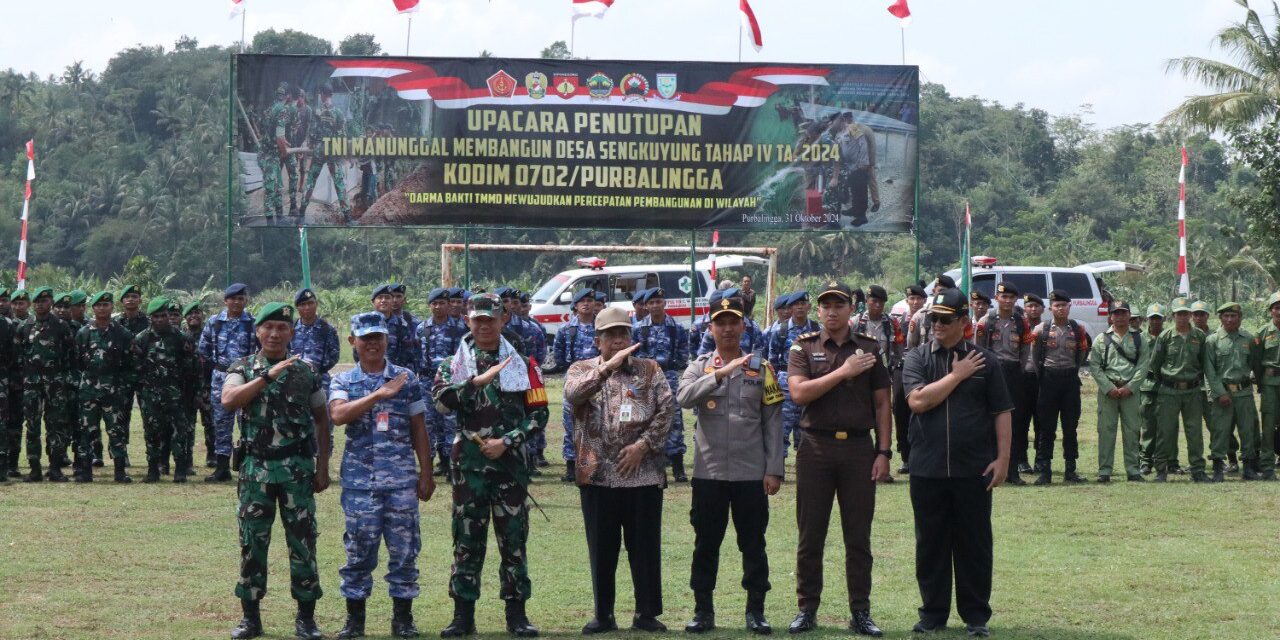 TMMD Sengkuyung Tahap IV Resmi Ditutup, Plt Bupati Sudono Harapkan Peningkatan Kesejahteraan Masyarakat