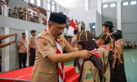 Rekor, 3404 Pramuka Garuda Purbalingga Dilantik