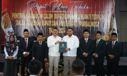 KPU Purbalingga Tetapkan Bupati-Wakil Bupati Purbalingga Terpilih Periode 2025-2030