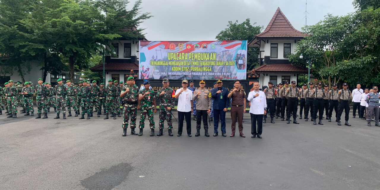 TMMD Sengkuyung Tahap I Tahun 2025 Bangun Infrastruktur di Desa Kedunglegok