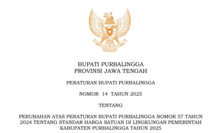 PERBUP PERUBAHAN ATAS STANDAR HARGA SATUAN