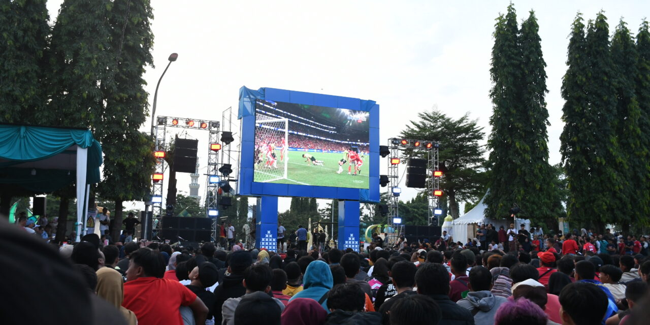 Nobar Perdana Videotron Baru di Alun-Alun Purbalingga hingga Ramadan Light Festival