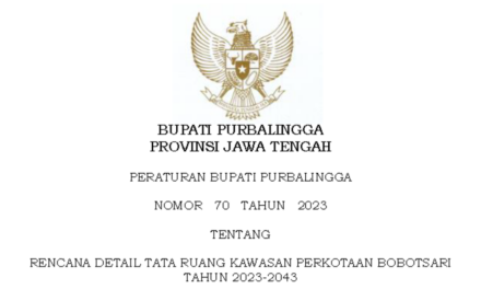 PERBUP RDTR KAWASAN PERKOTAAN BOBOTSARI TAHUN 2023-2043