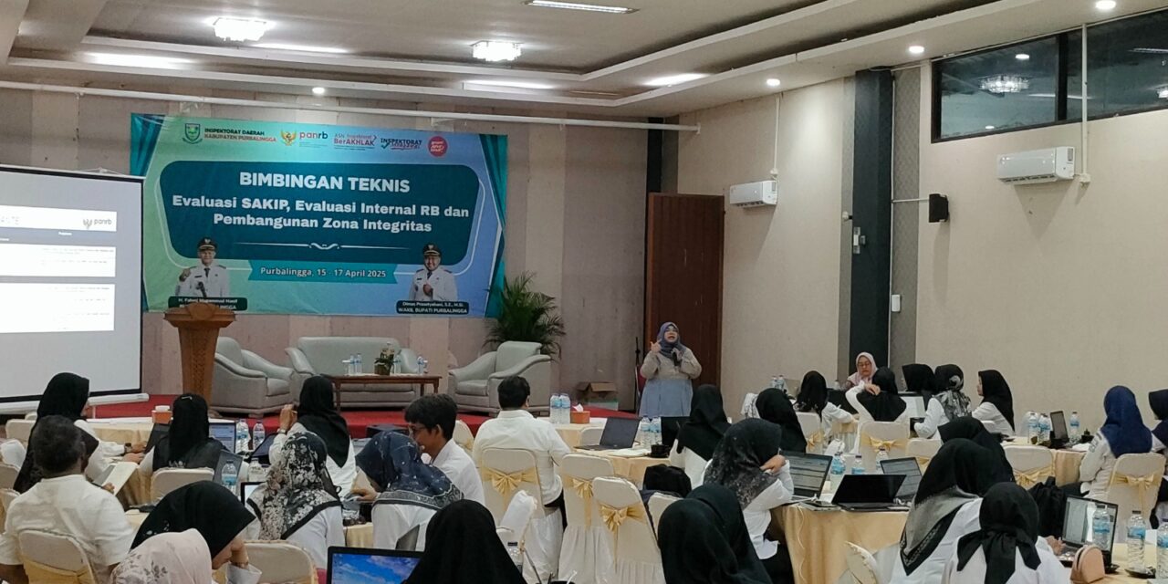 Tingkatkan Kinerja, Pemkab Purbalingga adakan Bimbingan Teknis Evaluasi Internal Reformasi Birokrasi