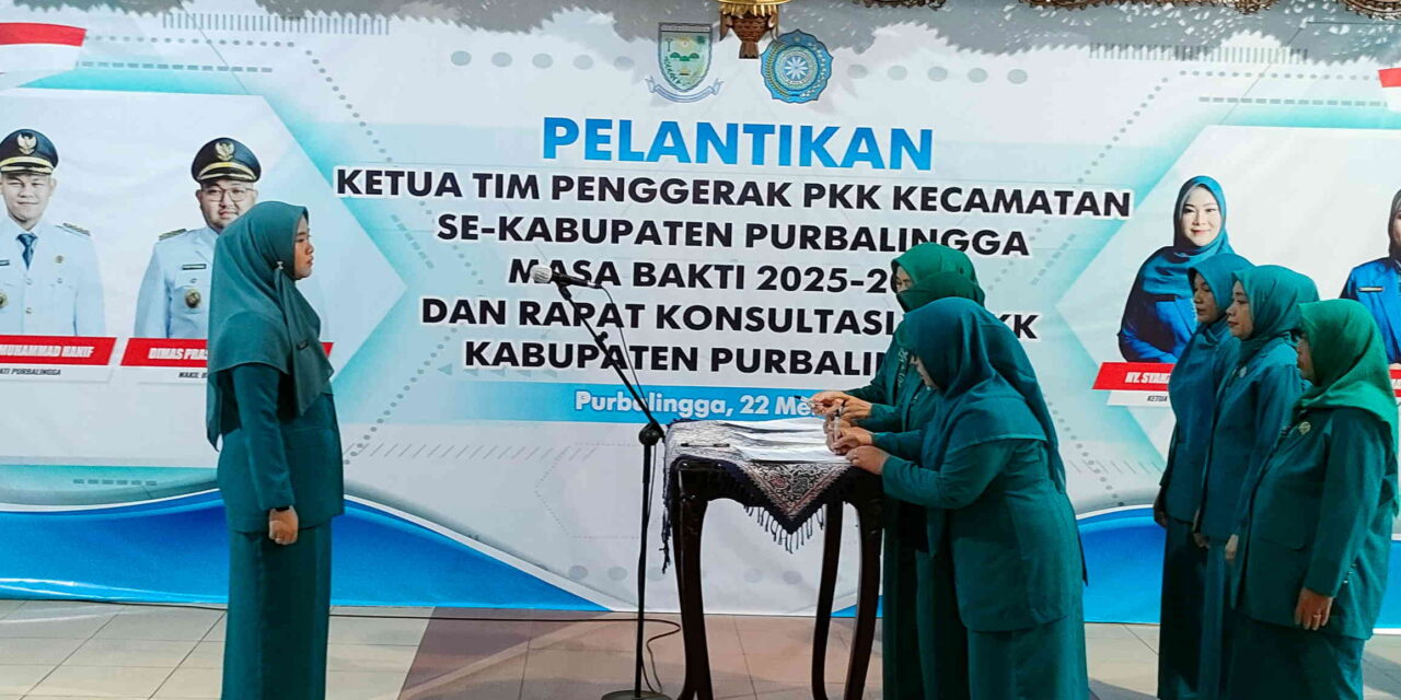 Ketua TP PKK Kabupaten Purbalingga Lantik 18 TP PKK Kecamatan
