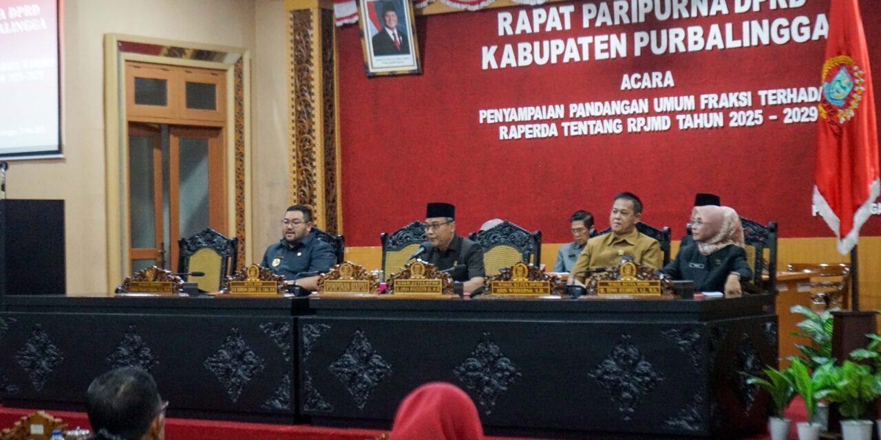 DPRD Purbalingga Sepakat Raperda RPJMD 2025–2029 Dibahas Lebih Lanjut