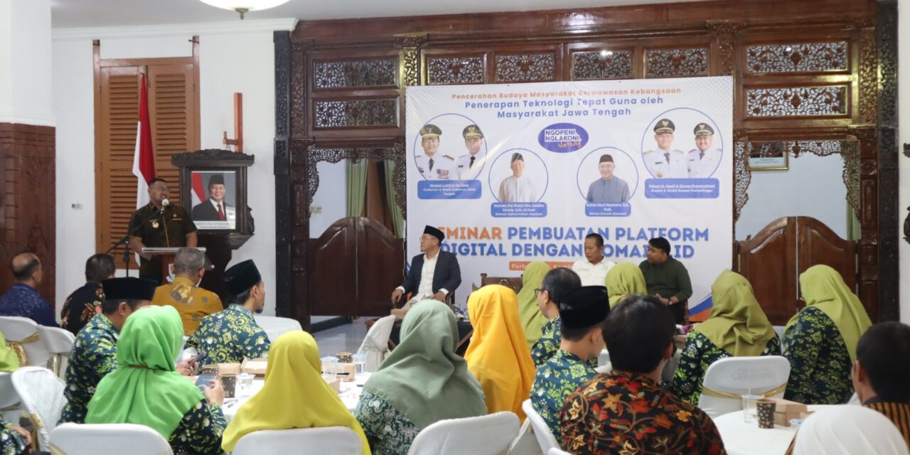 Seminar Platform Digital Domain .id, Wabup Dimas: Saatnya Jadi Kreator Digital