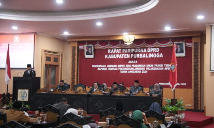 Bupati Purbalingga Sampaikan Jawaban Atas Pandangan Umum Fraksi Terhadap Raperda Tentang Pertanggungjawaban Pelaksanaan APBD Tahun 2024
