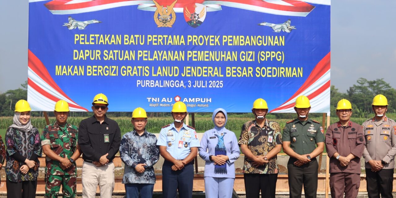 Lanud J.B. Soedirman Bangun Dapur Makan Bergizi Gratis untuk Ribuan Siswa di Purbalingga