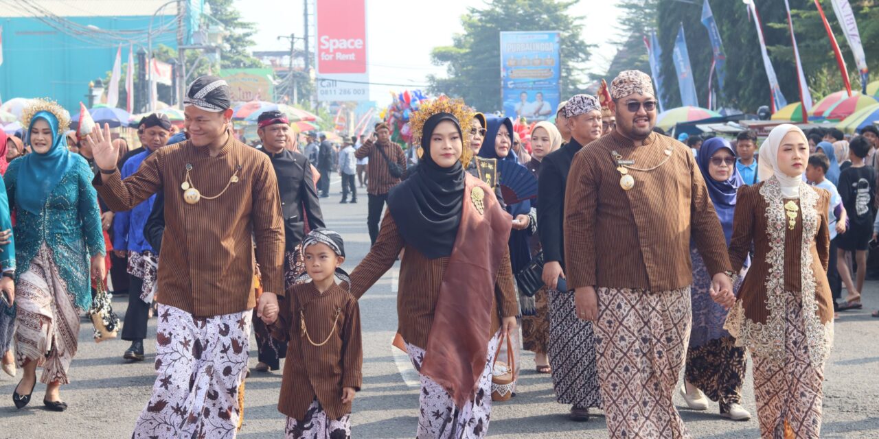 Pawai Kebangsaan Purbalingga Warnai Kemeriahan HUT ke-80 Kemerdekaan RI
