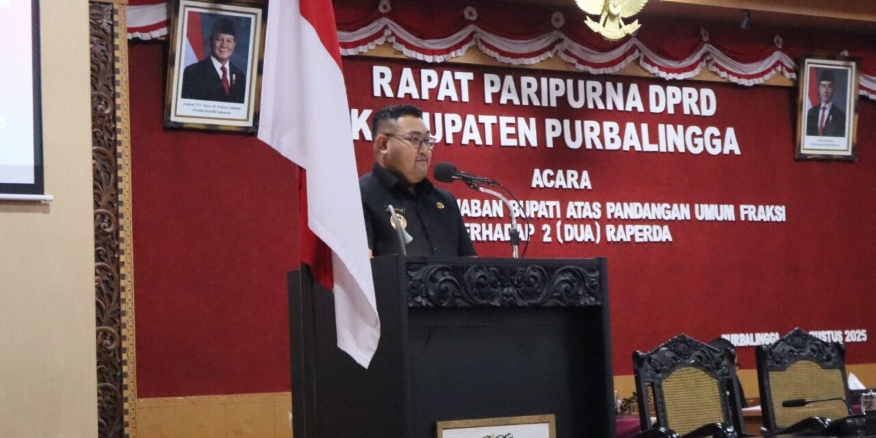 Pemkab Purbalingga Tanggapi Pandangan Fraksi DPRD atas Dua Raperda