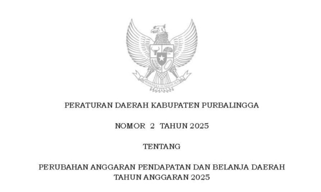 Perda Nomor 2 Tahun 2025 Tentang Perubahan APBD TA 2025