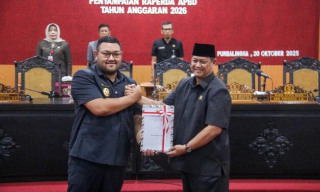 Pemkab Purbalingga Sampaikan Raperda APBD 2026, Pendapatan Daerah Diproyeksikan Naik 3,47 Persen