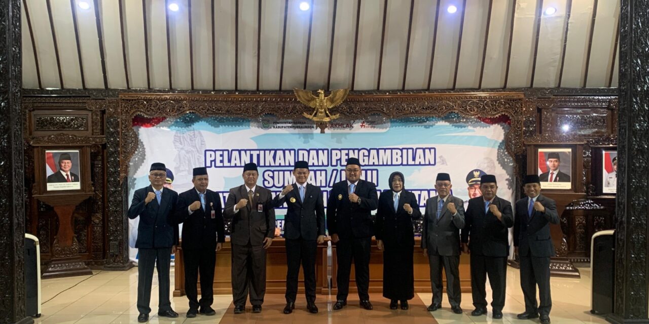Bupati Purbalingga Lantik Lima Pejabat Pimpinan Tinggi Pratama, Perkuat Pelayanan Publik Lewat Penataan Birokrasi